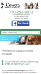 Mobile Screenshot of cowetaanimalhospital.com
